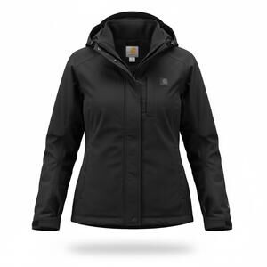 Carhartt Women's Waterproof Breathable Hooded Jacket M Black Utility Gorpcore